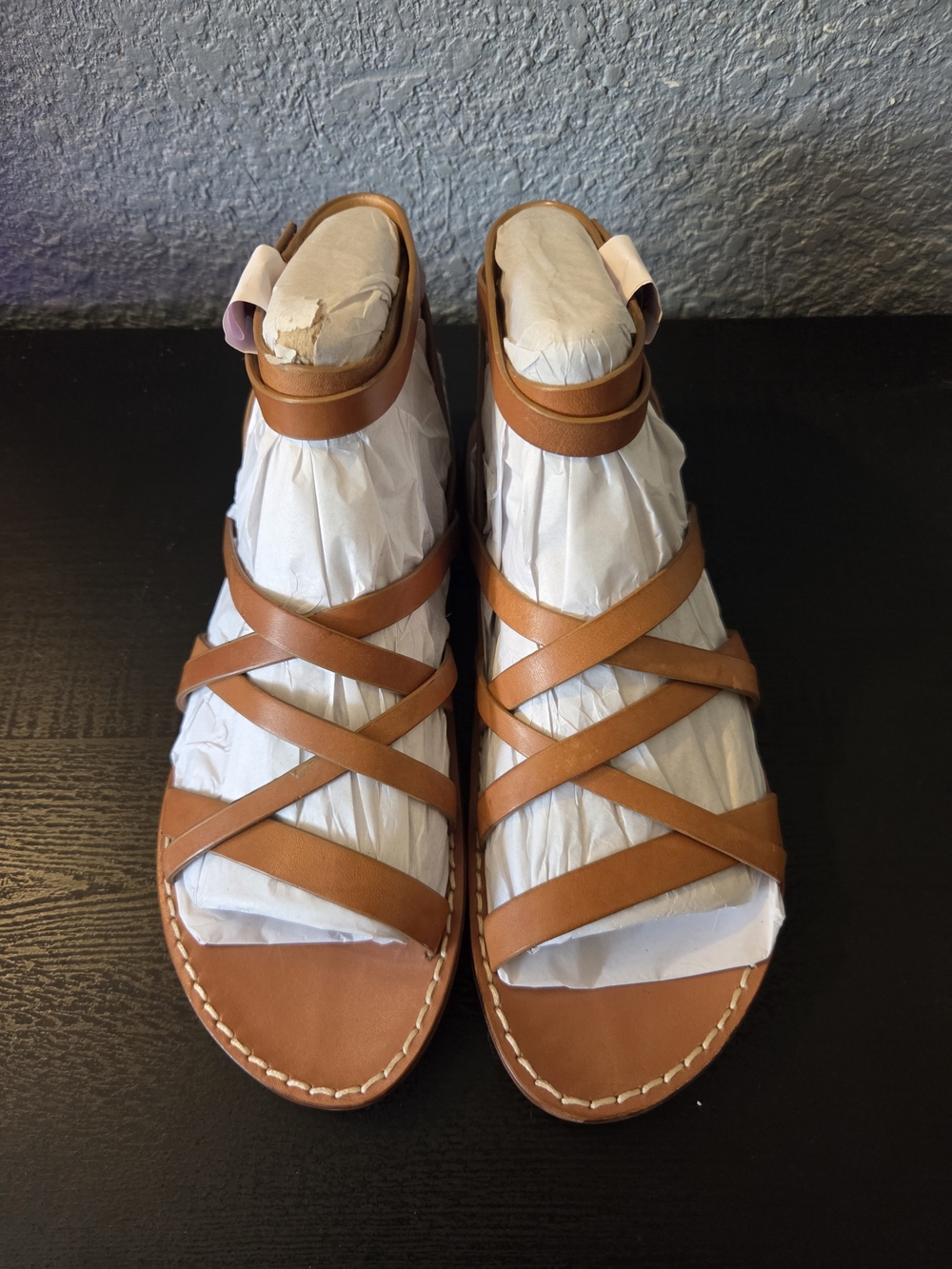 Sam Edelmam Women's Strappy Leather Sandals - Tan